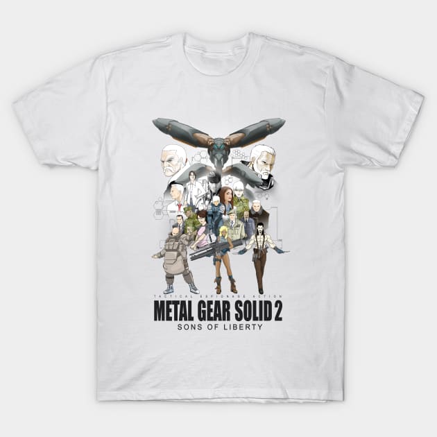 Metal Gear Solid 2: Sons of Liberty T-Shirt by CoolDojoBro